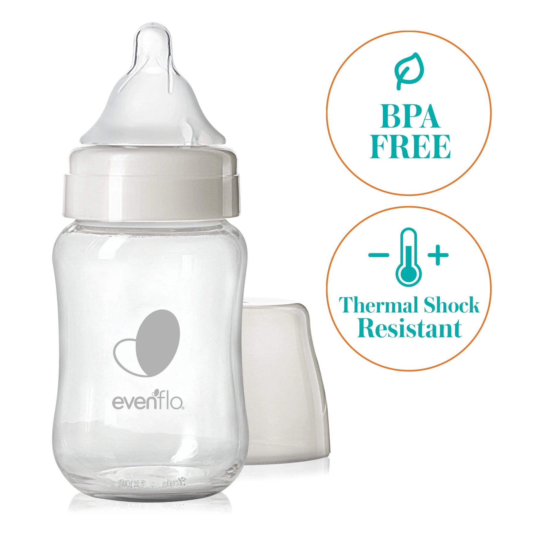 glass evenflo wide neck bottles Evenflo 6 oz. Glass Bottle Pack of 3